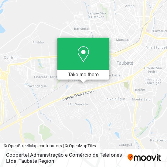 Coopertel Administração e Comércio de Telefones Ltda map