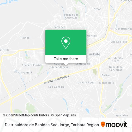 Distribuidora de Bebidas Sao Jorge map