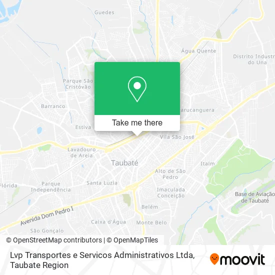 Lvp Transportes e Servicos Administrativos Ltda map