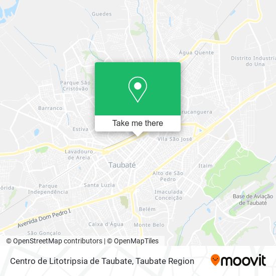 Mapa Centro de Litotripsia de Taubate