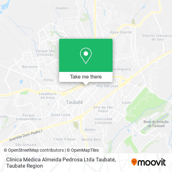 Mapa Clínica Médica Almeida Pedrosa Ltda Taubaté