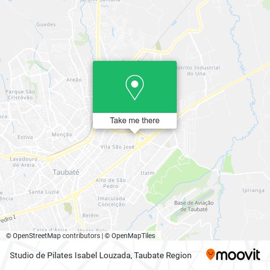 Mapa Studio de Pilates Isabel Louzada