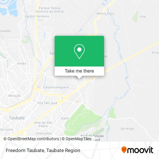 Freedom Taubate map