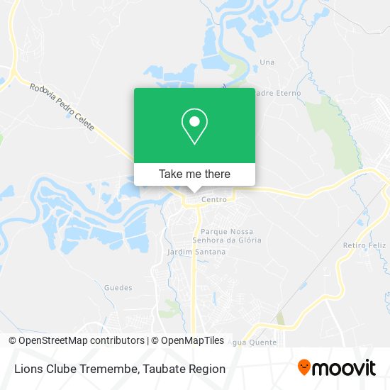 Lions Clube Tremembe map