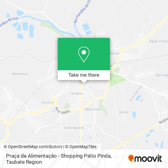 Mapa Praça de Alimentação - Shopping Pátio Pinda