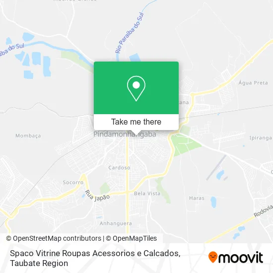Spaco Vitrine Roupas Acessorios e Calcados map
