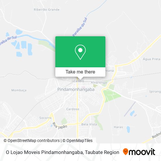 O Lojao Moveis Pindamonhangaba map