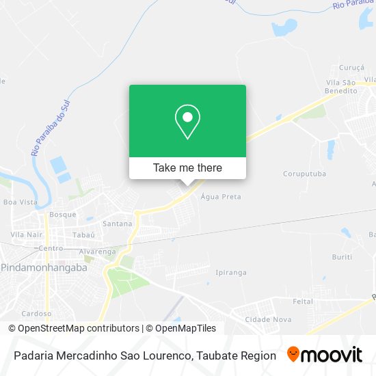 Padaria Mercadinho Sao Lourenco map