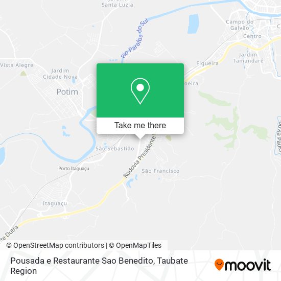 Pousada e Restaurante Sao Benedito map