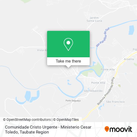 Comunidade Cristo Urgente - Ministerio Cesar Toledo map