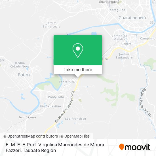 E. M. E. F. Prof. Virgulina Marcondes de Moura Fazzeri map
