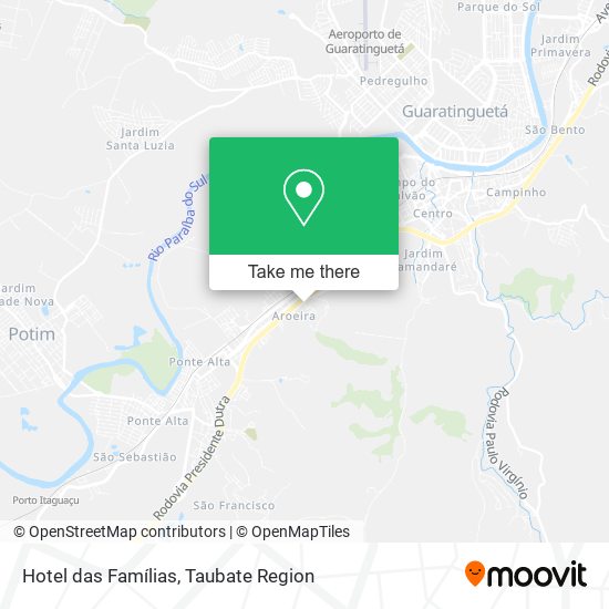 Hotel das Famílias map