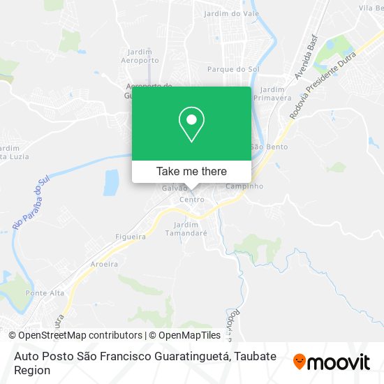 Auto Posto São Francisco Guaratinguetá map