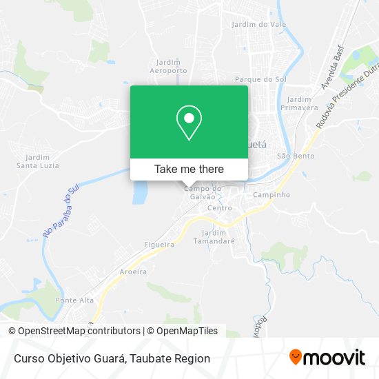 Curso Objetivo Guará map
