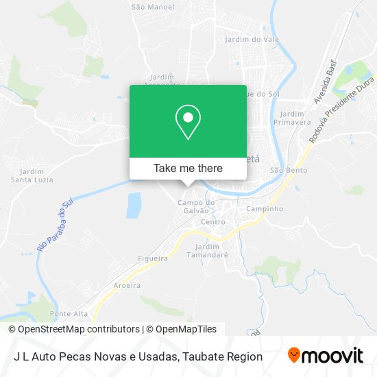 J L Auto Pecas Novas e Usadas map