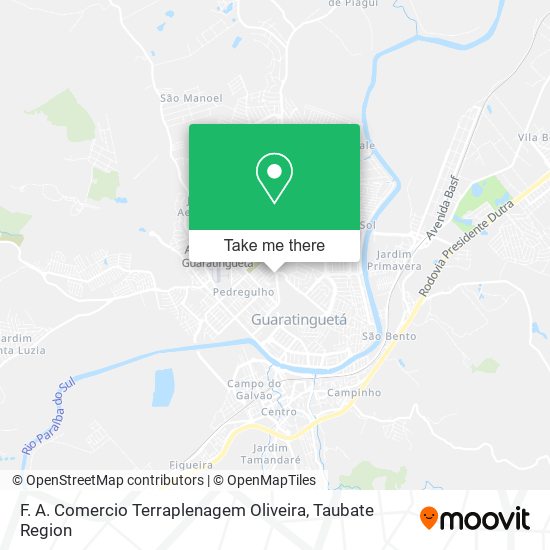 F. A. Comercio Terraplenagem Oliveira map