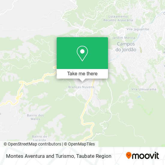 Montes Aventura and Turismo map