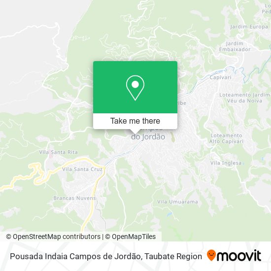 Pousada Indaia Campos de Jordão map