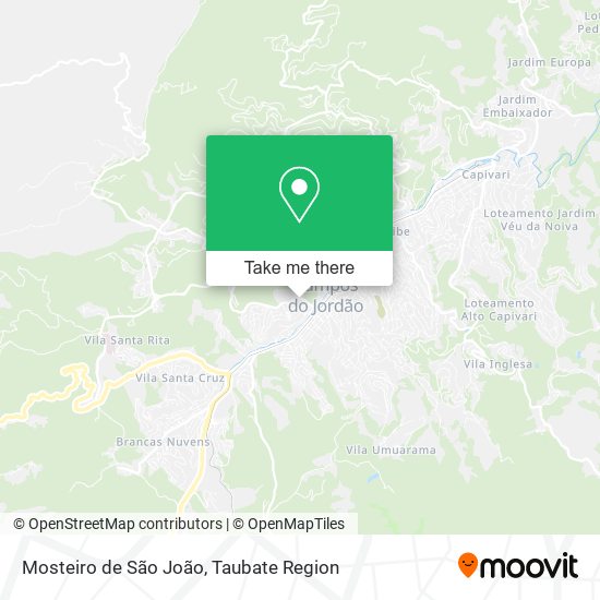 Mosteiro de São João map