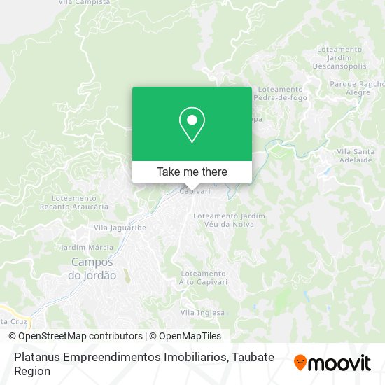 Mapa Platanus Empreendimentos Imobiliarios