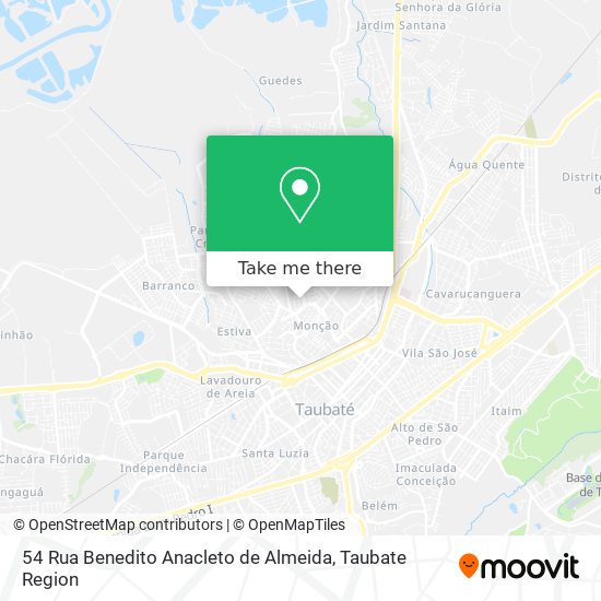 Mapa 54 Rua Benedito Anacleto de Almeida