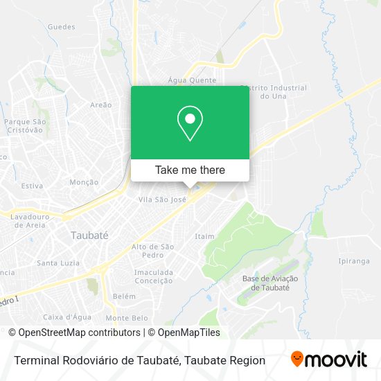 Terminal Rodoviário de Taubaté map