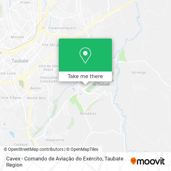 Cavex - Comando de Aviação do Exército map