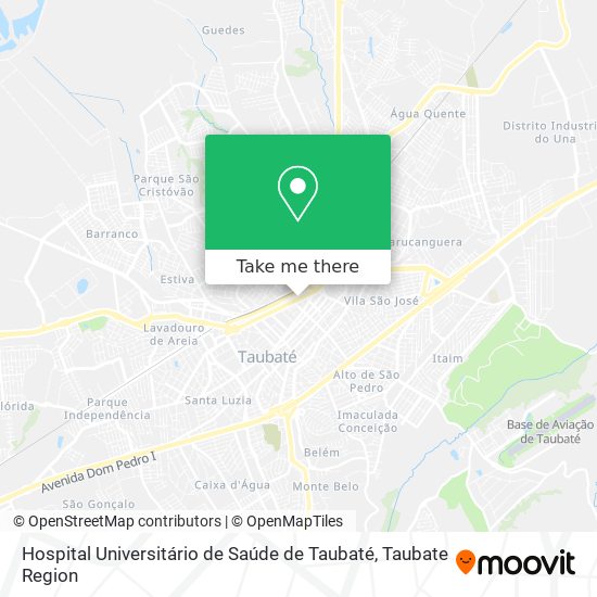 Hospital Universitário de Saúde de Taubaté map