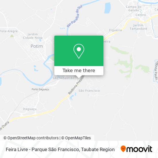 Feira Livre - Parque São Francisco map