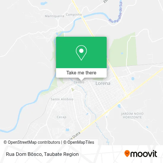Rua Dom Bôsco map