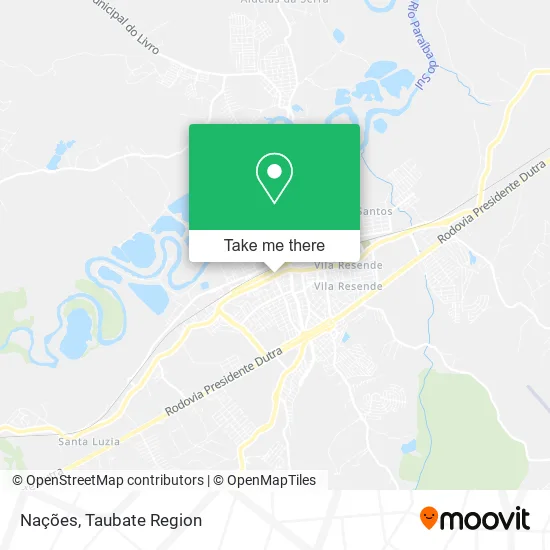 Nações map