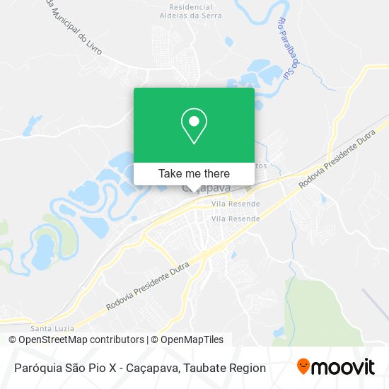Paróquia São Pio X - Caçapava map