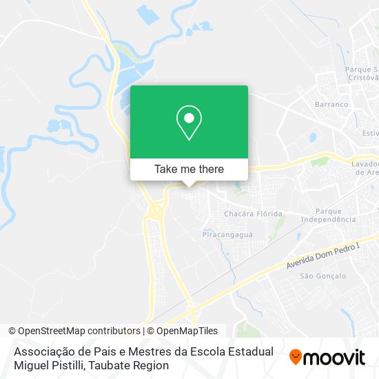 Associação de Pais e Mestres da Escola Estadual Miguel Pistilli map