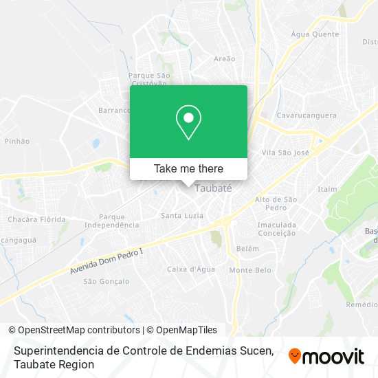 Superintendencia de Controle de Endemias Sucen map