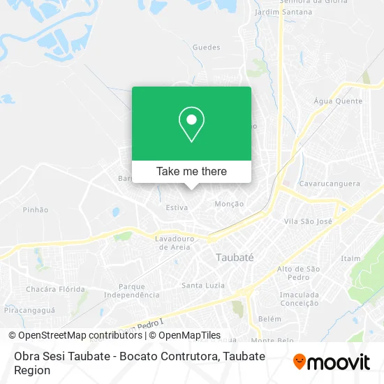 Obra Sesi Taubate - Bocato Contrutora map
