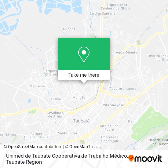 Unimed de Taubate Cooperativa de Trabalho Médico map