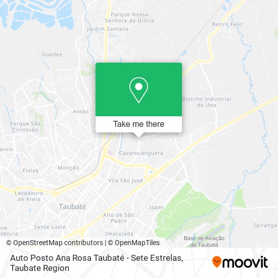 Auto Posto Ana Rosa Taubaté - Sete Estrelas map