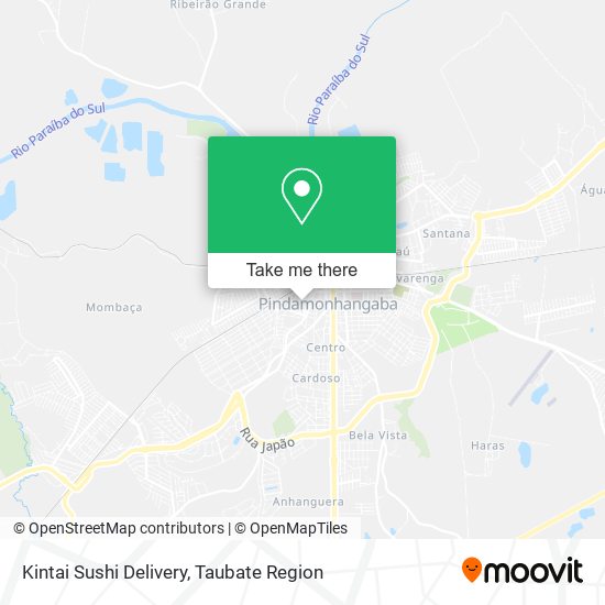 Mapa Kintai Sushi Delivery