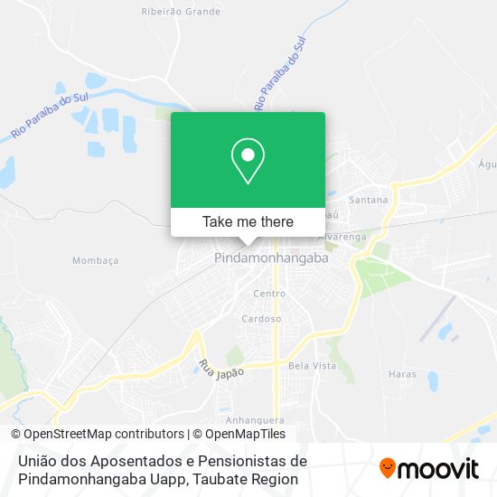 União dos Aposentados e Pensionistas de Pindamonhangaba Uapp map