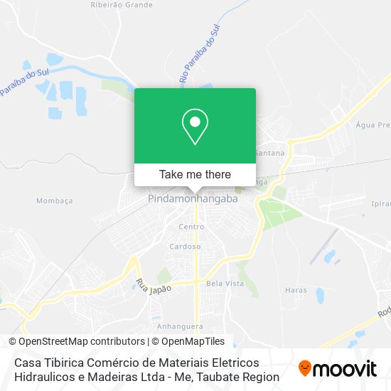 Mapa Casa Tibirica Comércio de Materiais Eletricos Hidraulicos e Madeiras Ltda - Me