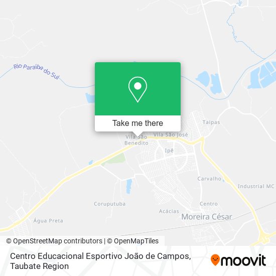 Mapa Centro Educacional Esportivo João de Campos