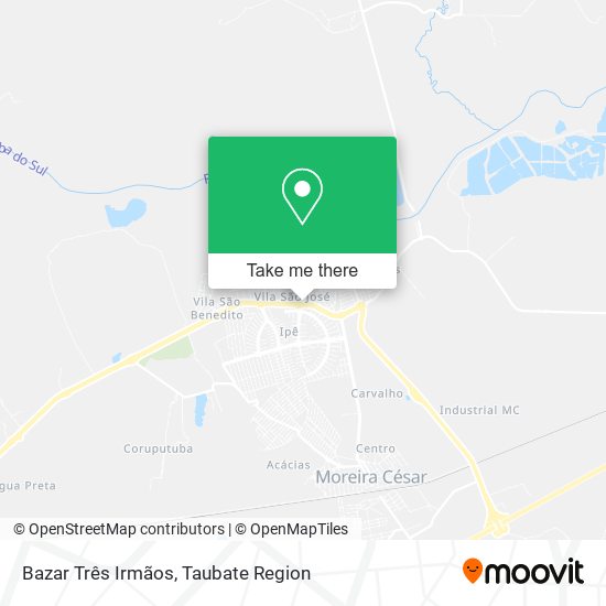 Bazar Três Irmãos map
