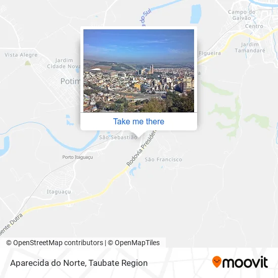 Aparecida do Norte map