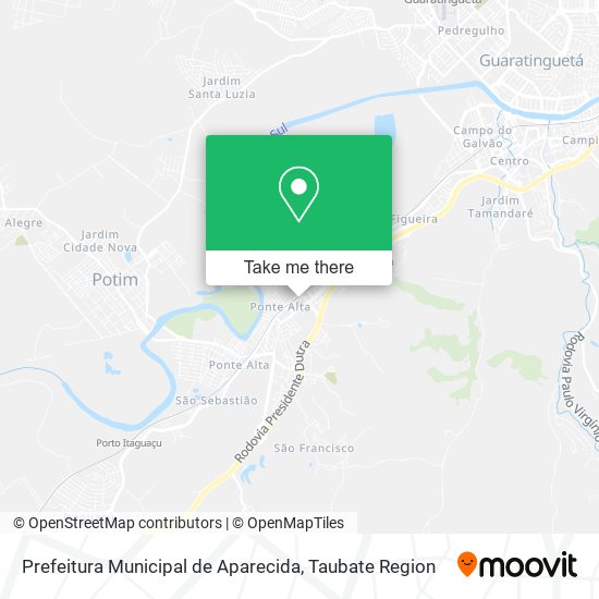 Prefeitura Municipal de Aparecida map