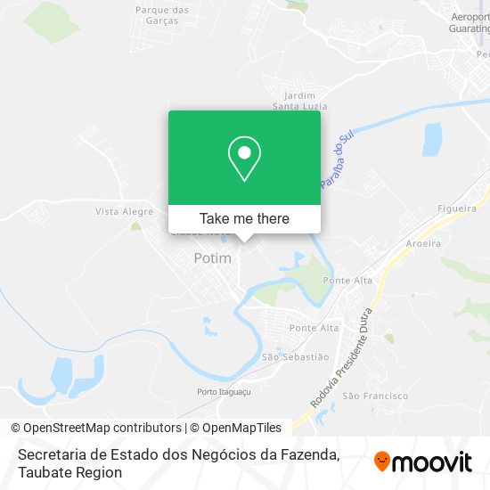 Secretaria de Estado dos Negócios da Fazenda map