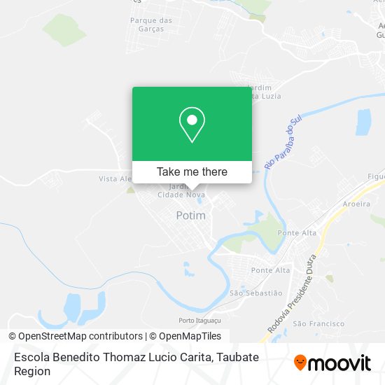 Mapa Escola Benedito Thomaz Lucio Carita