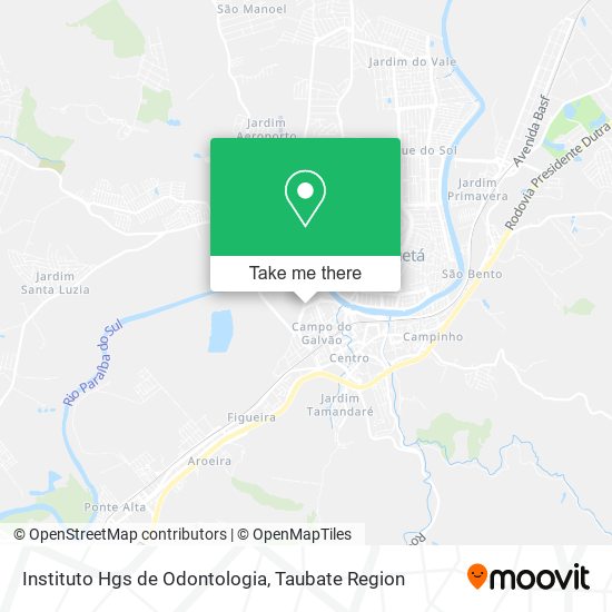 Instituto Hgs de Odontologia map