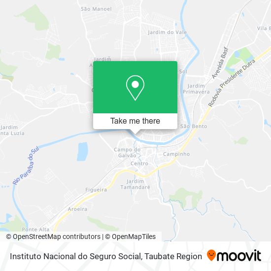 Instituto Nacional do Seguro Social map