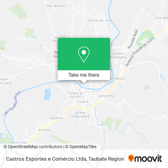 Castros Esportes e Comércio Ltda map