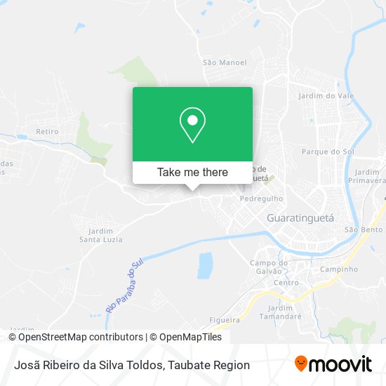 Josã Ribeiro da Silva Toldos map